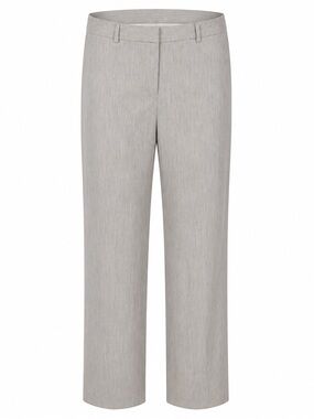 Charter Club Light Gray Wide-Leg Dress Pants Flat Front Katherine Fit Sz 12